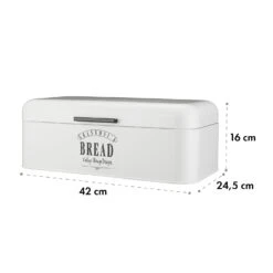 Delaware Brotkasten Metall 42x16x24,5 Cm Klappdeckel Lüftungslöcher -Einrichtungsgeschäft 10037442 yy 0007 logo