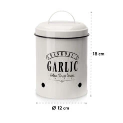 Montana Knoblauchtopf Emaille-Stahlblech 12 X 18 Cm (ØxH) Rostfrei -Einrichtungsgeschäft 10037445 yy 0006 logo