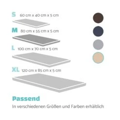 Luna Hundebett Waschbar Orthopädisch Rutschfest Memory-Schaum Größe M -Einrichtungsgeschäft 10037534 de 0007 logo