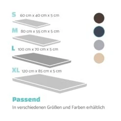 Luna Hundebett Waschbar Orthopädisch Rutschfest Memory-Schaum Größe L -Einrichtungsgeschäft 10037547 de 0007 logo