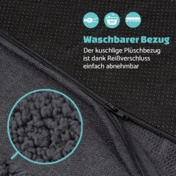 Balu Hundebett Hundekissen | Waschbar | Orthopädisch | Rutschfest | Atmungsaktiver Memory-Schaum | Größe S (72 X 8 X 50 Cm) -Einrichtungsgeschäft 10037554 de 0005 logo