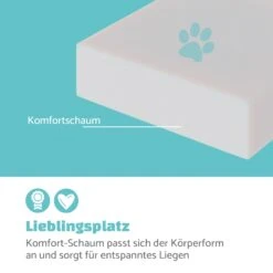 Emma Hundebett Hundekorb | Waschbar | Rutschfest | Atmungsaktiv | Wendematratze | Kissen | Größe L (100 X 30 X 90 Cm) -Einrichtungsgeschäft 10037612 de 0003 logo