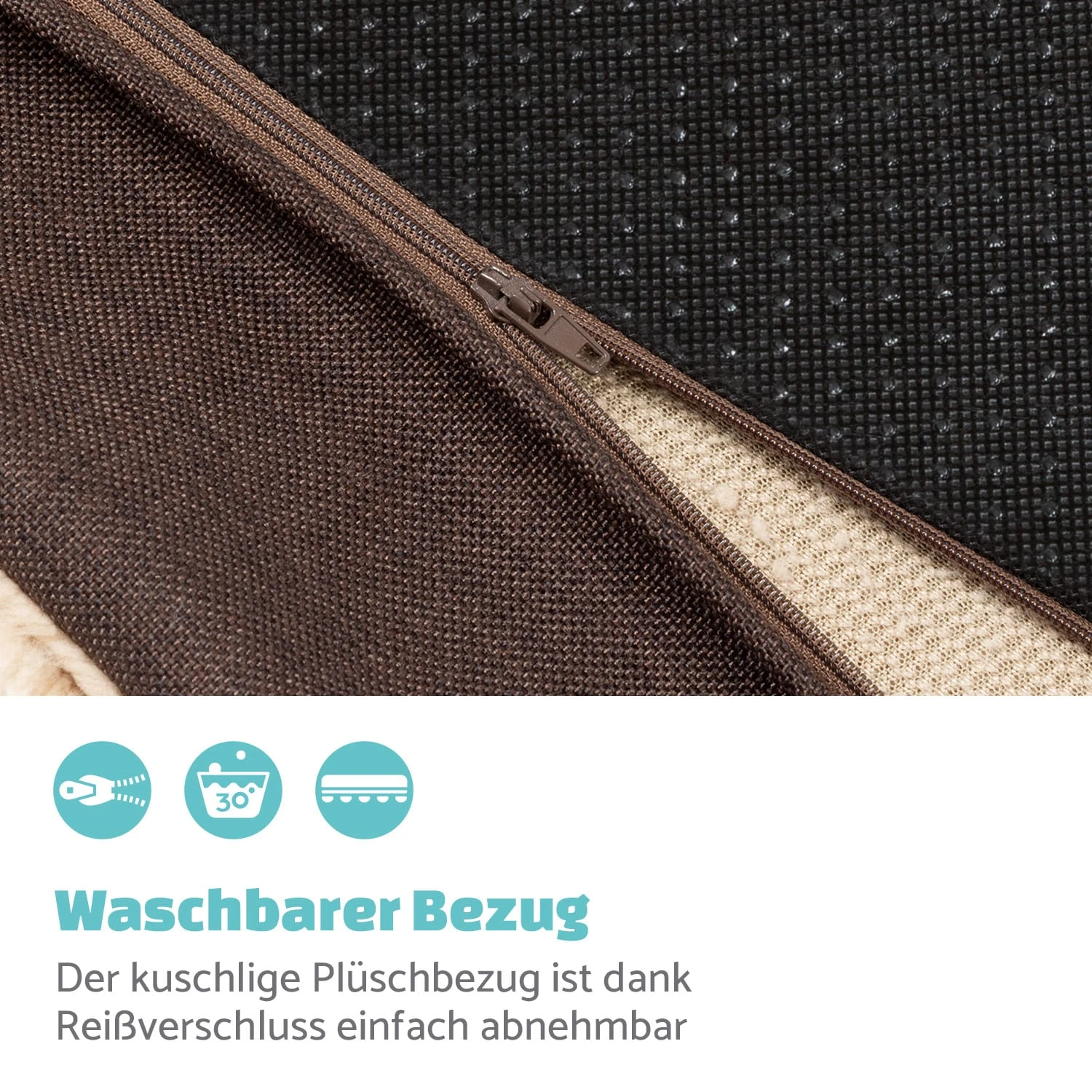 Balu L Hundebett Ersatzbezug Waschbar Rutschfest Atmungsaktiv Größe L 2 Balu L Hundebett Ersatzbezug Waschbar Rutschfest Atmungsaktiv Größe L – Bild 2