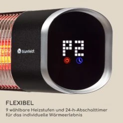 Dark Wave Infrarot-Heizstrahler 2000W Goldbeschichtete Carbonröhre IP65 Aluminium -Einrichtungsgeschäft 10037730 de 0006 logo