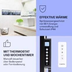 Wonderwall Air Art Smart Infrarotheizung Blaue Linie 120x30cm 350W -Einrichtungsgeschäft 10037847 de 0004 logo