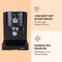 Passionata 20 Espressomaschine 20 Bar 6 Tassen 1,25 Liter Milchschaum -Einrichtungsgeschäft 10037855 de 0003 logo