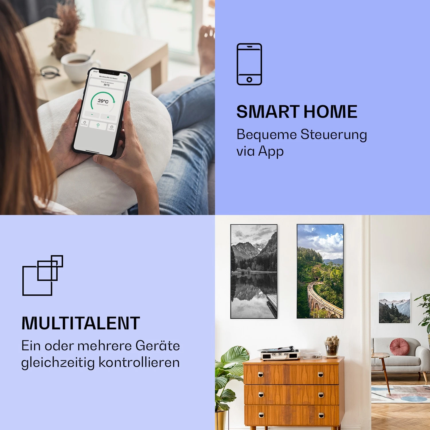 Wonderwall Air Art Smart Infrarotheizung See 60x120cm 700W 2 Wonderwall Air Art Smart Infrarotheizung See 60x120cm 700W – Bild 2