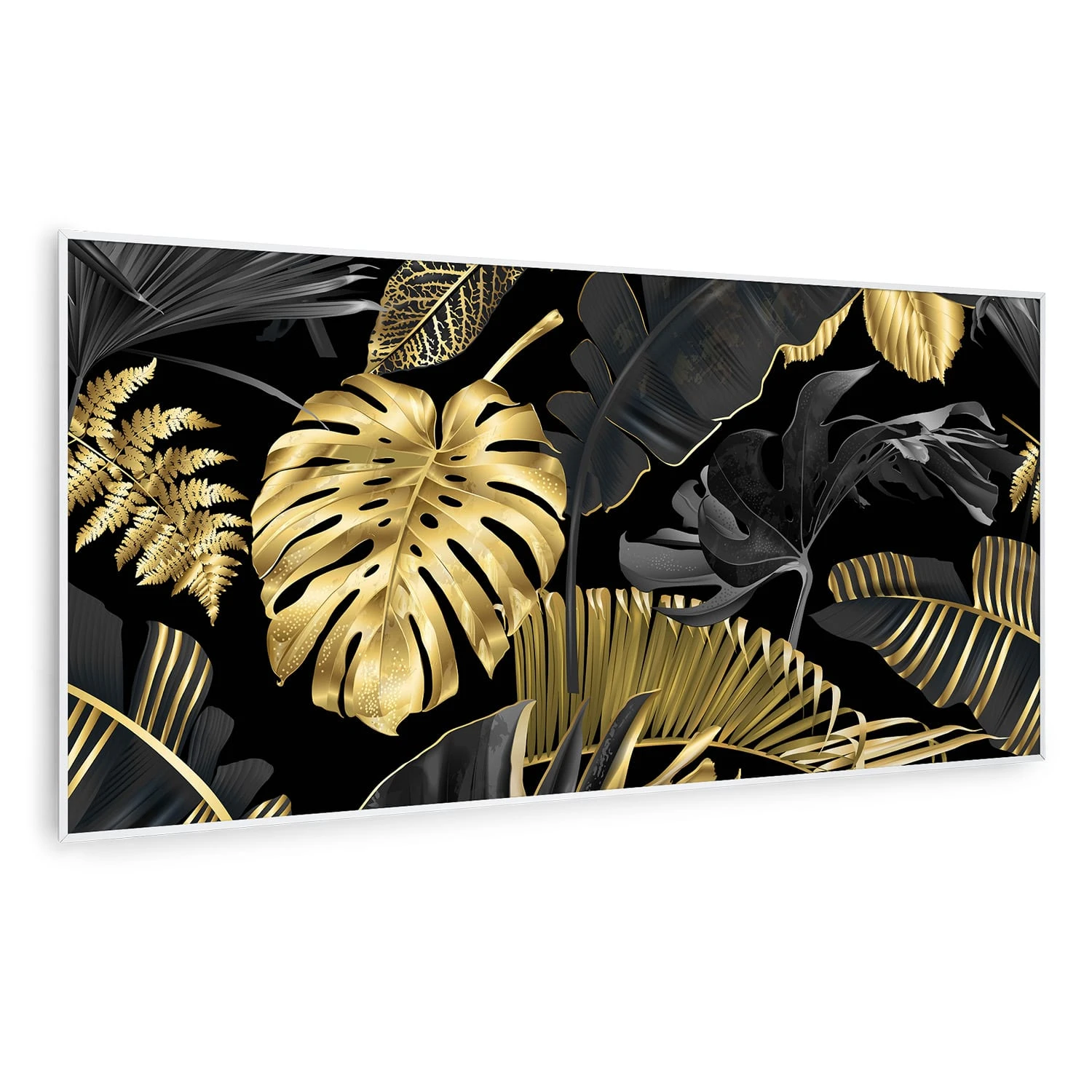 Wonderwall Air Art Smart Infrarotheizung Schwarzes Blatt 120x60cm 700W 1 Wonderwall Air Art Smart Infrarotheizung Schwarzes Blatt 120x60cm 700W