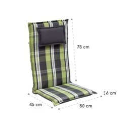 Donau Polsterauflage Sesselauflage Hochlehner Gartenstuhl Polyester 50x120x6cm -Einrichtungsgeschäft 10037963 yy 0005 logo