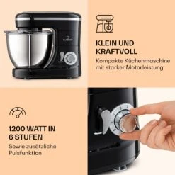 Bella Mini Rührmaschine 1200 W 6 Stufen 4 Liter Edelstahl Pulsfunktion -Einrichtungsgeschäft 10037980 de 0003 logo