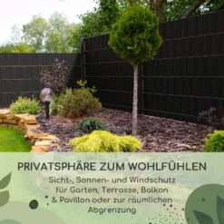 Sichtschutzstreifen Gartenzaun PVC 450 G/m² 50x19cm Clips -Einrichtungsgeschäft 10037983 de 0002 usp
