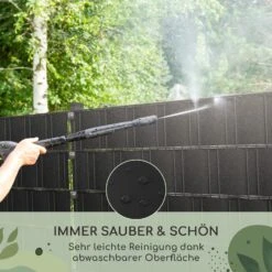 Sichtschutzstreifen Gartenzaun PVC 450 G/m² 50x19cm Clips -Einrichtungsgeschäft 10037983 de 0005 usp