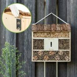 Insektenhotel Mit Flachdach Aufhängung Ganzjährig Bewohnbar Holz -Einrichtungsgeschäft 10038031 yy 0003 logo