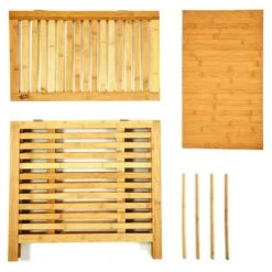 Wäschetruhe Deckel Lüftungsschlitzen Bambus Edelstahl -Einrichtungsgeschäft 10038032 yy 0004 logo