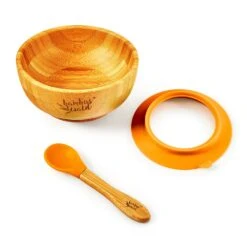 Kindergeschirr Mit Bambusschale Und Löffel 400 Ml Inkl. Saugnapf Ø: 13,7 Cm -Einrichtungsgeschäft 10038108 yy 0005 logo