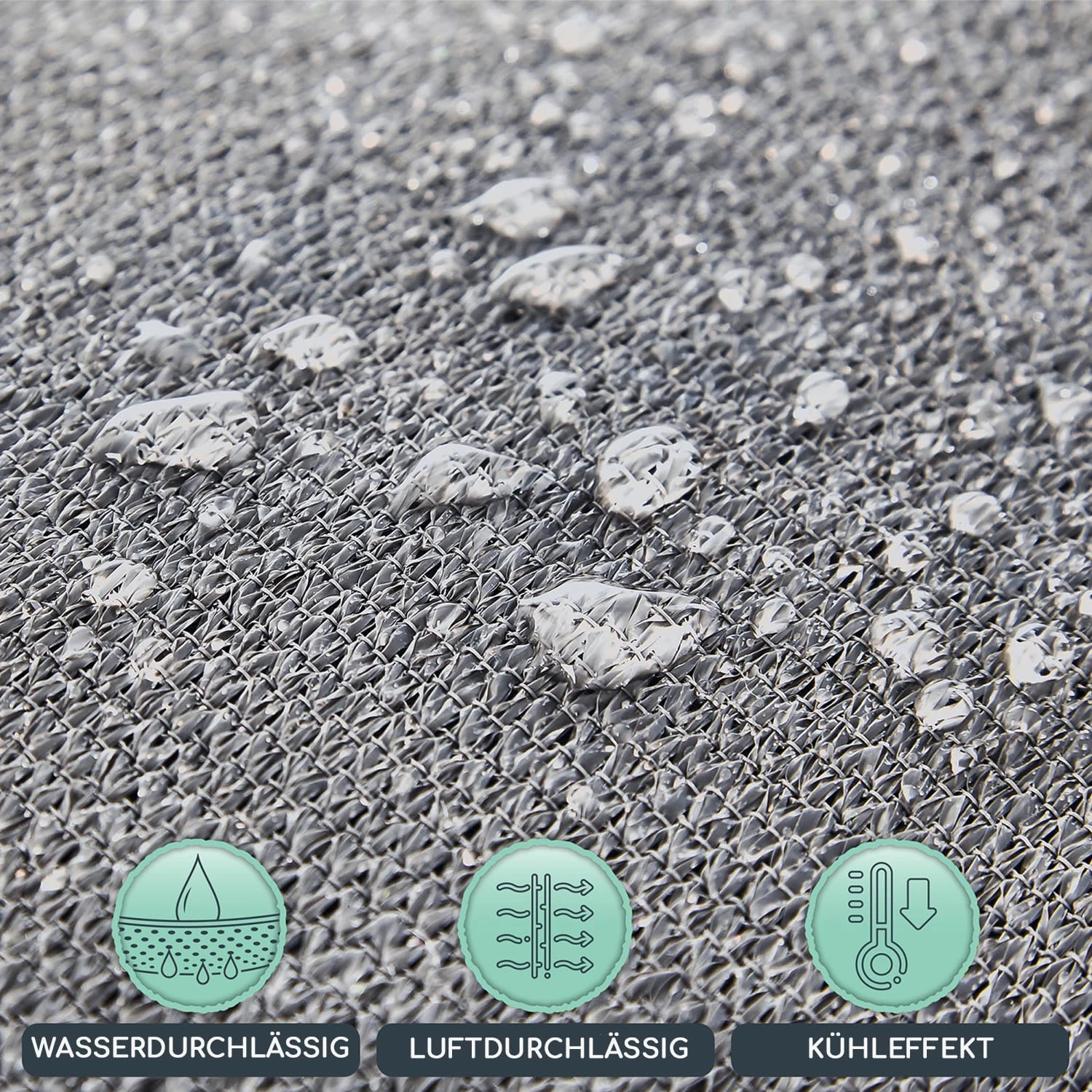 Rechteckiges Sonnensegel 2x4 M Mit Befestigungsringen Polyester Luftdurchlässig 3 Rechteckiges Sonnensegel 2x4 M Mit Befestigungsringen Polyester Luftdurchlässig – Bild 3