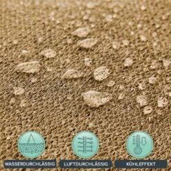 Rechteckiges Sonnensegel 3x4 M Befestigungsringe PE Luftdurchlässig -Einrichtungsgeschäft 10038145 de 0003 logo