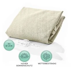 Rechteckiges Sonnensegel 4x4 M Polyester Luftdurchlässig -Einrichtungsgeschäft 10038152 de 0005 logo