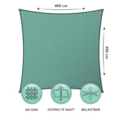 Rechteckiges Sonnensegel 4x4 M Polyester Luftdurchlässig -Einrichtungsgeschäft 10038152 de 0006 logo