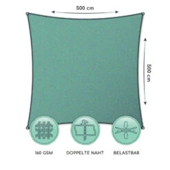 Quadratisches Sonnensegel 5 X 5 M Polyester Luftdurchlässig -Einrichtungsgeschäft 10038217 de 0006 logo