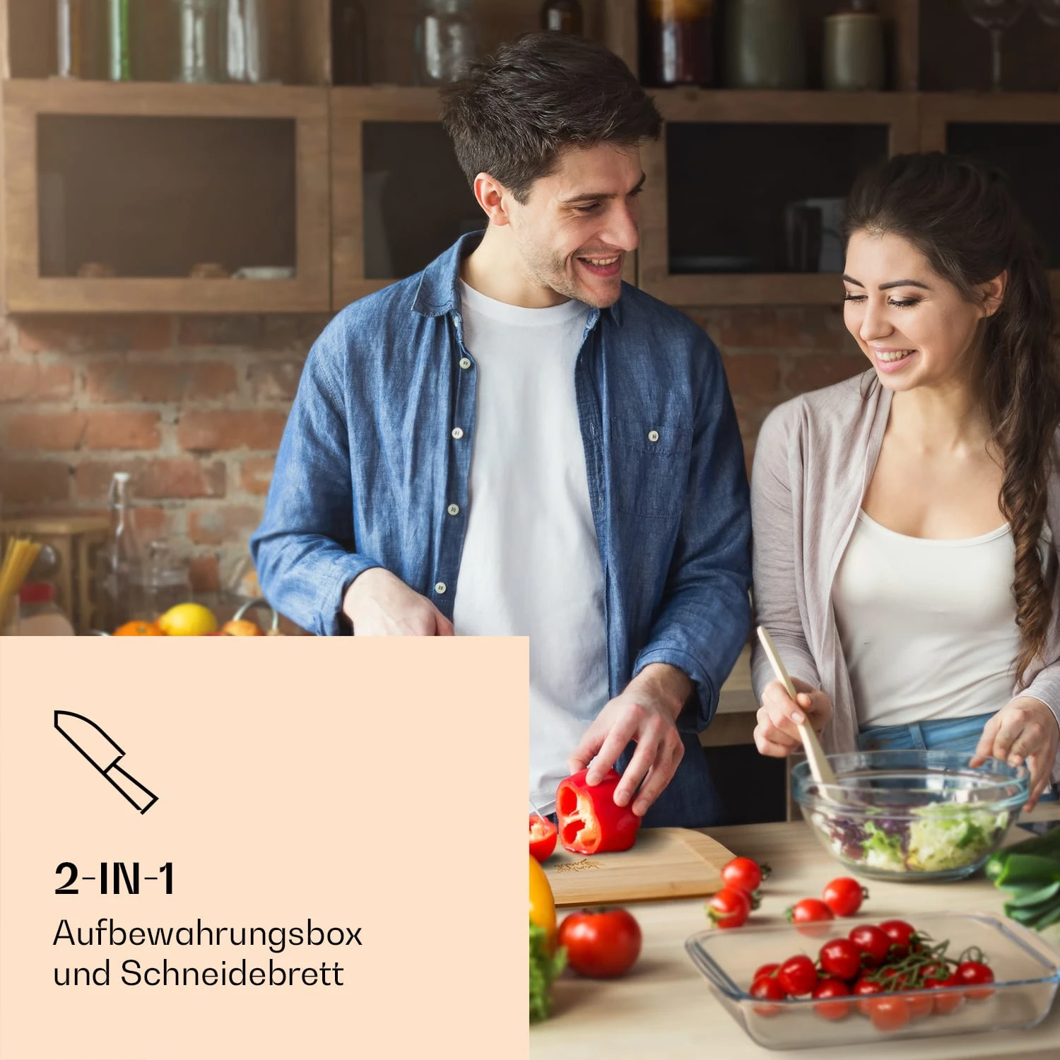 Aufschnittbox Mit Deckel 1 Liter 2er Set Glas Bambus Hitzebeständig 2 Aufschnittbox Mit Deckel 1 Liter 2er Set Glas Bambus Hitzebeständig – Bild 2