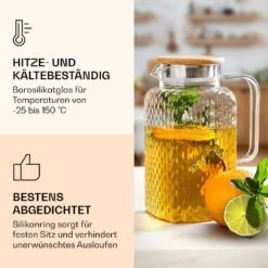 Karaffe Borosilikatglas Bambusdeckel Filteraufsatz Silikonring 10 Karaffe Borosilikatglas Bambusdeckel Filteraufsatz Silikonring -Einrichtungsgeschäft 10038237 de 0004 logo