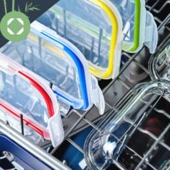 Lunchboxen Mit Unterteilung 4er-Set Je 1040 Ml 3 Fächer Auslaufsicher -Einrichtungsgeschäft 10038293 yy 0006 logo