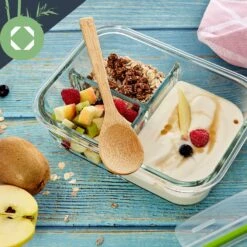 Lunchboxen Mit Unterteilung 4er-Set Je 1040 Ml 3 Fächer Auslaufsicher -Einrichtungsgeschäft 10038293 yy 0007 logo