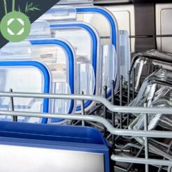 Rechteckige Glasbox 1520 Ml, 1040 Ml, 640 Ml, 370 Ml Mit Deckel 4er-Set -Einrichtungsgeschäft 10038296 yy 0006 logo