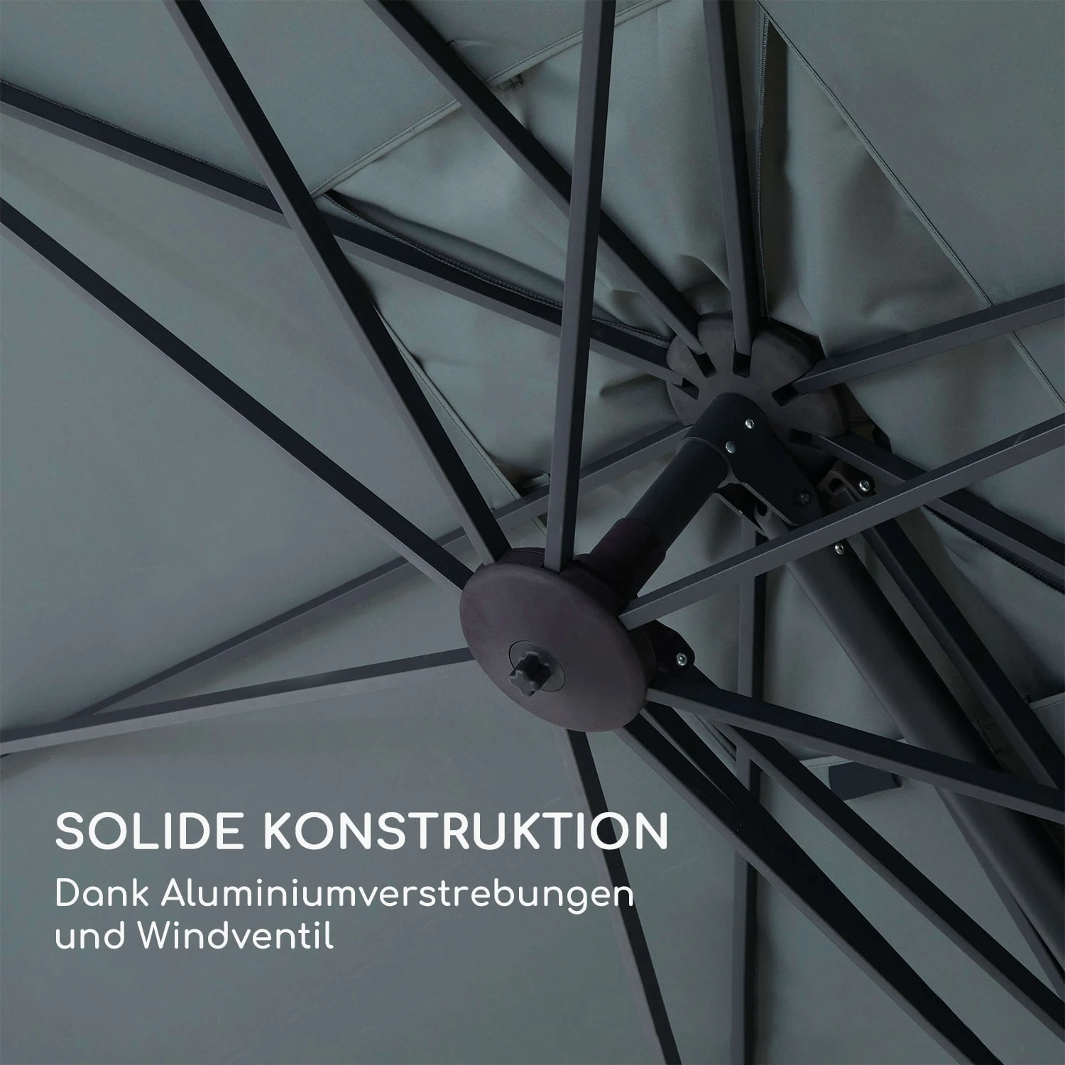 Saint-Tropez Ampelschirm 3-Achsen-Rotation 360° Drehbar 3 X 3,55 M UV-Schutz 50+ 3 Saint-Tropez Ampelschirm 3-Achsen-Rotation 360° Drehbar 3 X 3,55 M UV-Schutz 50+ – Bild 3