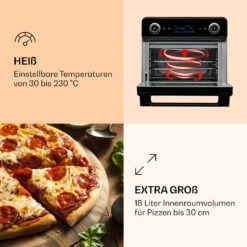 AeroVital Jumbo 3-in-1 Heißluftfritteuse Toaster Dörrautomat 1550 W 18 Liter -Einrichtungsgeschäft 10038339 de 0004 logo