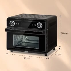 AeroVital Jumbo 3-in-1 Heißluftfritteuse Toaster Dörrautomat 1550 W 18 Liter -Einrichtungsgeschäft 10038339 yy 0011 dimensions