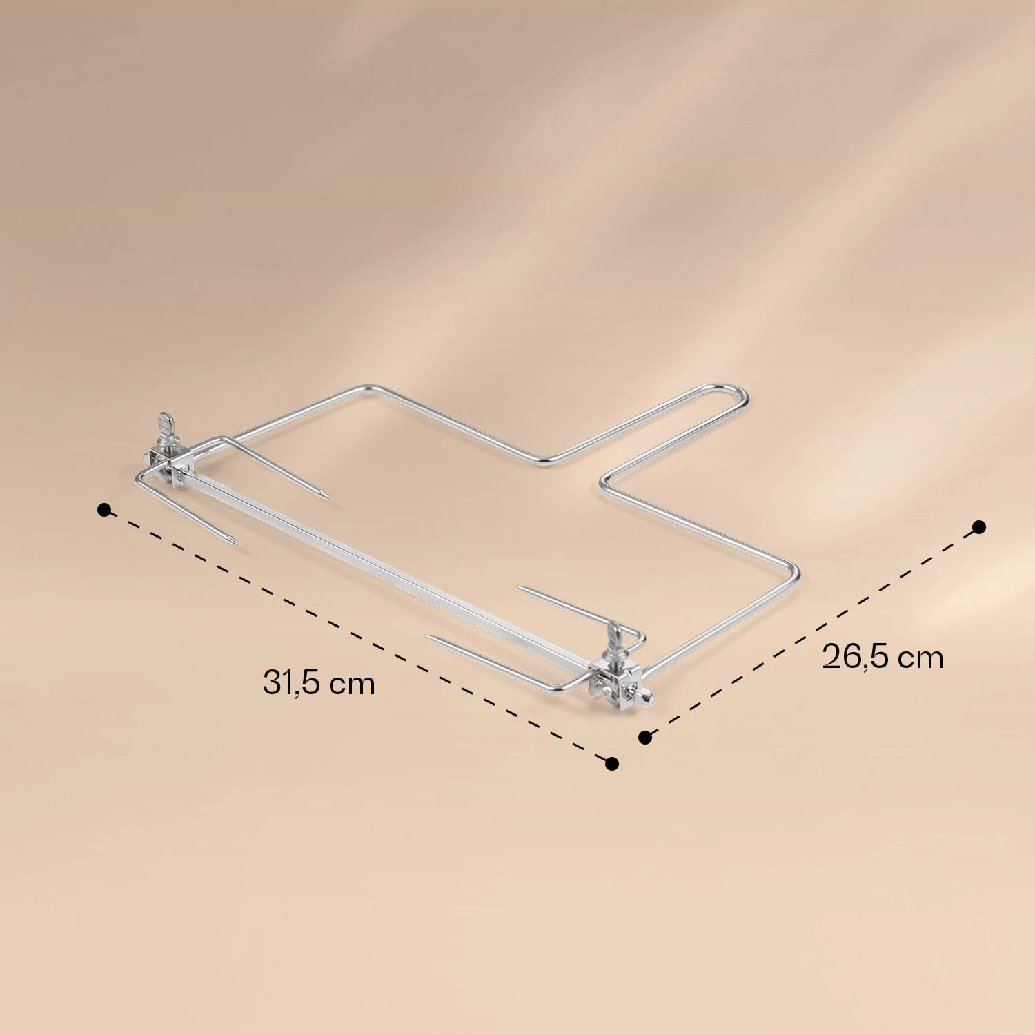 AeroVital Jumbo Heißluftfritteuse Rotisseriespieß & Drehspießheber Edelstahl 4 AeroVital Jumbo Heißluftfritteuse Rotisseriespieß & Drehspießheber Edelstahl – Bild 4