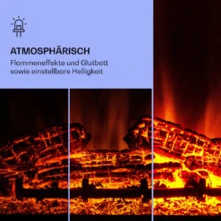 Studio 10 Arc Elektrokamin 1800 W LED-Flammen Heizlüfter Fernbedienung -Einrichtungsgeschäft 10038403 de 0004 logo