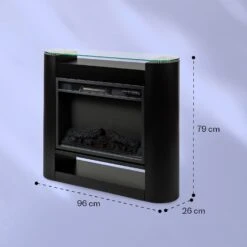 Studio 10 Arc Elektrokamin 1800 W LED-Flammen Heizlüfter Fernbedienung -Einrichtungsgeschäft 10038403 yy 0006 logo