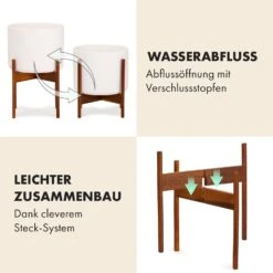 Thorn Blumentopf Mit Ständer 50er Jahre Stil 2er-Set Akazie 19,6x20x19,6 Cm 11 Thorn Blumentopf Mit Ständer 50er Jahre Stil 2er-Set Akazie 19,6x20x19,6 Cm -Einrichtungsgeschäft 10038441 de 0005 usp