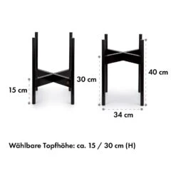 Zeist Pflanzenhalter 2 Höhen Kombinierbar Steck-Design Naturbelassen -Einrichtungsgeschäft 10038455 de 0007 dimensions