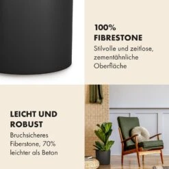 Gendt Pflanztopf Übertopf Faserstein In/Outdoor 9 Gendt Pflanztopf Übertopf Faserstein In/Outdoor -Einrichtungsgeschäft 10038467 de 0003 usp