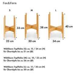 Zeist Pflanzenhalter 3er-Set 2 Höhen Kombinierbar Steck-Design Naturbelassen -Einrichtungsgeschäft 10038553 de 0006 usp