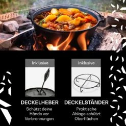 Galloway Dutch Oven 6.0 BBQ-Topf Gusseisen Standfüße Größe M / 6 Qt 8 Galloway Dutch Oven 6.0 BBQ-Topf Gusseisen Standfüße Größe M / 6 Qt -Einrichtungsgeschäft 10038585 de 0002 usp