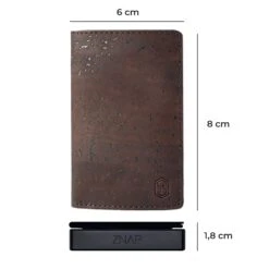 ZNAP Slim Wallet 12 Karten Münzfach 8 X 1,8 X 6 Cm (BxHxT) RFID-Schutz 15 ZNAP Slim Wallet 12 Karten Münzfach 8 X 1,8 X 6 Cm (BxHxT) RFID-Schutz -Einrichtungsgeschäft 10038735 yy 0008 dimensions