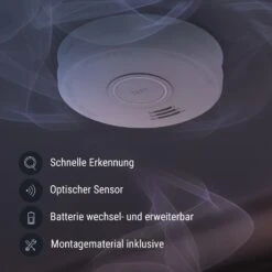 Rauchmelder DOF19 Kunststoff Warnsignal: 85 DB 9V Batteriebetrieben -Einrichtungsgeschäft 10038753 de 0003 logo
