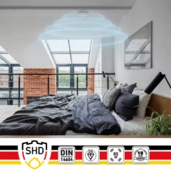 Rauchmelder DOF19 Kunststoff Warnsignal: 85 DB 9V Batteriebetrieben -Einrichtungsgeschäft 10038753 yy 0005 logo