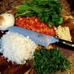 Alpha-Royal Japanese Serie 7" Santoku-Messer Damaszener-Stahl -Einrichtungsgeschäft 10038996 de 0003 logo