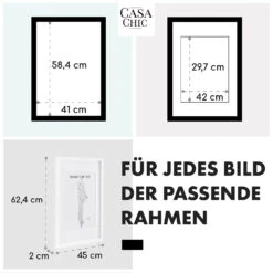 Everton Bilderrahmen Rechteckig DIN A2 58,4 X 41 Cm Fotos Passepartout Acrylglas -Einrichtungsgeschäft 10039286 de 0005 usp