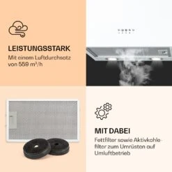 Monumenta Wandabzugshaube Aluminium 559m³/h LED EEK B -Einrichtungsgeschäft 10039395 de 0003 logo