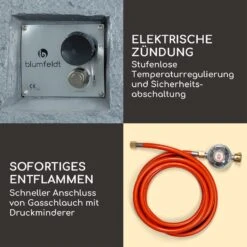 Andros Gas-Feuerstelle 40.000BTU/13kW Deckel Edelstahlbrenner -Einrichtungsgeschäft 10039406 de 0005 logo