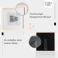 York Bilderrahmen Quadratisch 30 X 30 Cm Fotos Passepartout Glas -Einrichtungsgeschäft 10039457 de 0004 usp