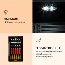 Beersafe 3XL Onyx Kühlschrank 98 Liter 4 Böden Panoramaglastür -Einrichtungsgeschäft 10039655 de 0004 logo