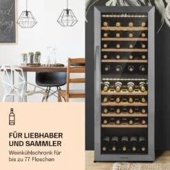 Klarstein Vinamour 77 Duo Weinkühlschrank 191 Liter 5 - 20 °C 2 Kühlzonen -Einrichtungsgeschäft 10039771 de 0002 logo